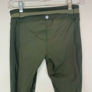 Lululemon Army Green Legging Pant Tight Size 4 6